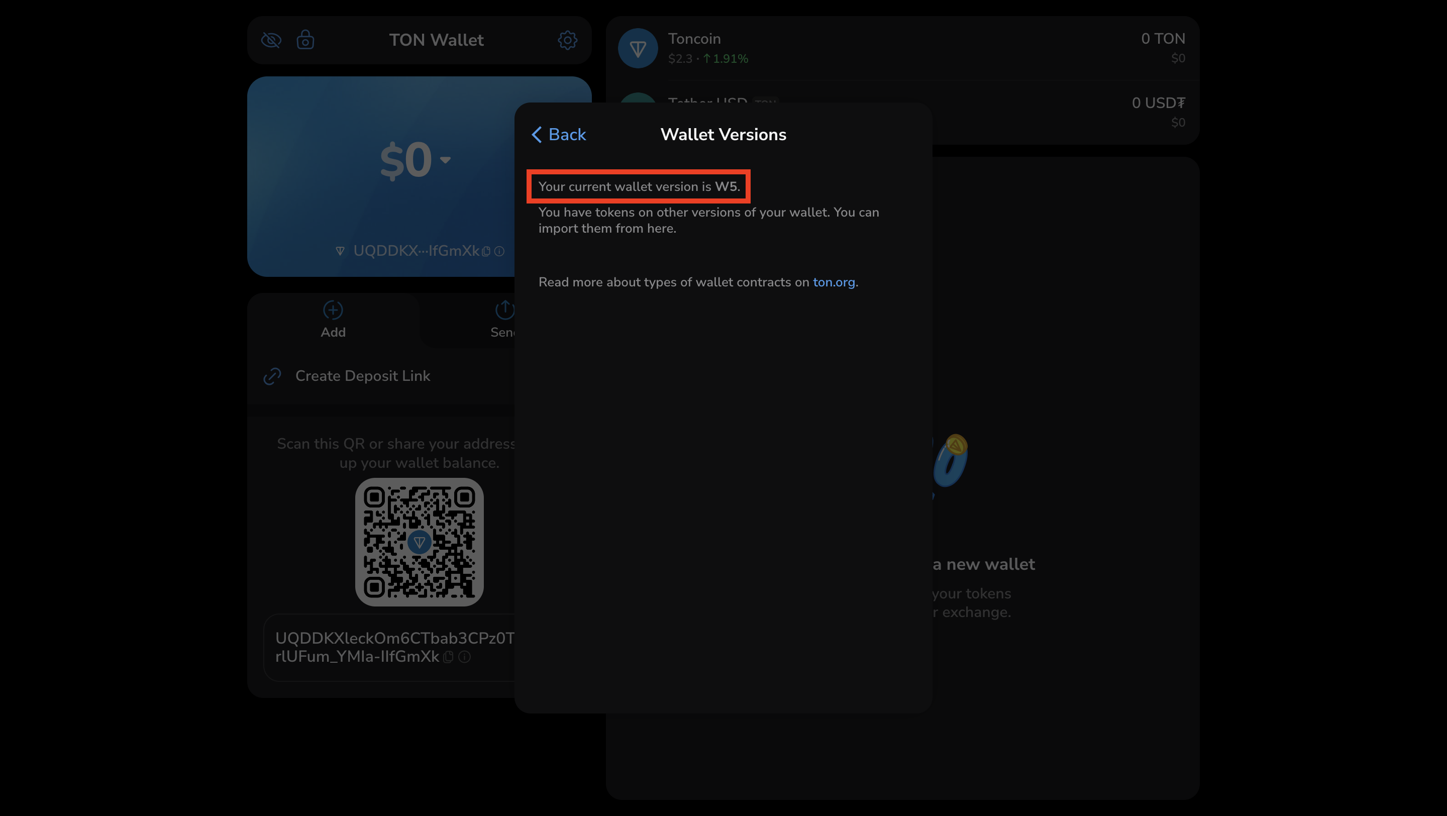 Settings button